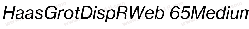 HaasGrotDispRWeb 65Medium字体转换
